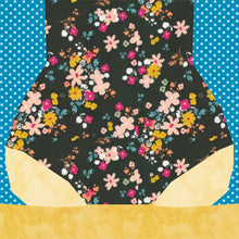 Load image into Gallery viewer, Beach Bums! Foundation Paper Piecing Pattern (FPP Pattern), Quilt Block, 3 Designs, each in 4 Sizes