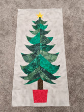 Load image into Gallery viewer, Everlasting Christmas Tree, Foundation Paper Piecing Pattern (FPP Pattern), Quilt Block, 1 Size, 24" x 48"