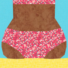 Load image into Gallery viewer, Beach Bums! Foundation Paper Piecing Pattern (FPP Pattern), Quilt Block, 3 Designs, each in 4 Sizes