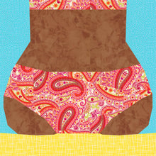 Load image into Gallery viewer, Beach Bums! Foundation Paper Piecing Pattern (FPP Pattern), Quilt Block, 3 Designs, each in 4 Sizes