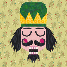 Load image into Gallery viewer, Nutcracker Faces, Foundation Paper Piecing Pattern (FPP Pattern), Quilt Block, 3 sizes