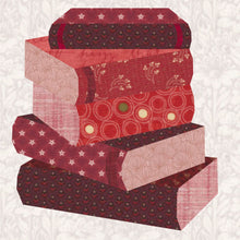 Load image into Gallery viewer, Book Club, Foundation Paper Piecing Pattern (FPP Pattern), Quilt Block, 5 sizes