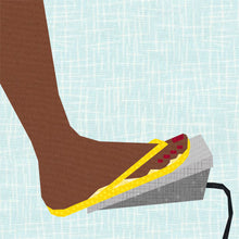 Load image into Gallery viewer, Sewing in Flip Flops, Sewing Machine Foot Pedal, Foundation Paper Piecing Pattern (FPP Pattern), Quilt Block, 4 Sizes