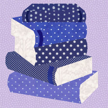 Load image into Gallery viewer, Book Club, Foundation Paper Piecing Pattern (FPP Pattern), Quilt Block, 5 sizes