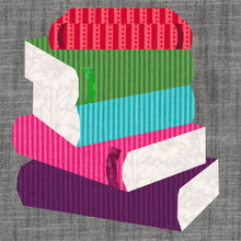Load image into Gallery viewer, Book Club, Foundation Paper Piecing Pattern (FPP Pattern), Quilt Block, 5 sizes