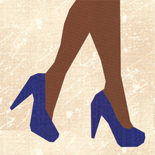 Load image into Gallery viewer, Strut your Stuff! Foundation Paper Piecing Pattern (FPP Pattern), Quilt Block, 4 sizes