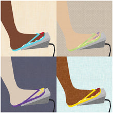 Load image into Gallery viewer, Sewing in Flip Flops, Sewing Machine Foot Pedal, Foundation Paper Piecing Pattern (FPP Pattern), Quilt Block, 4 Sizes