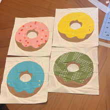 Load image into Gallery viewer, Doughnut Foundation Paper Piecing Pattern (FPP Pattern), Quilt Block, 3 sizes