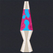 Load image into Gallery viewer, Lava Lamp, Foundation Paper Piecing Pattern (FPP), Quilt Block, 4 sizes
