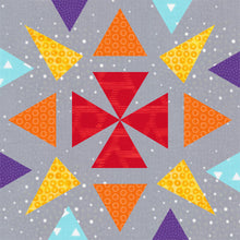Load image into Gallery viewer, Radiant, Foundation Paper Piecing Pattern (FPP Pattern), 4 sizes