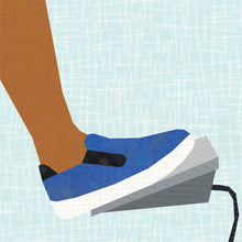 Load image into Gallery viewer, Sewing in Slip Ons, Sewing Machine Foot Pedal, Foundation Paper Piecing Pattern (FPP Pattern), Quilt Block, 4 Sizes