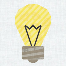 Load image into Gallery viewer, Lightbulb Moments, Foundation Paper Piecing Pattern (FPP Pattern), Quilt Block, 4 Sizes