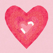 Load image into Gallery viewer, Heartbeat, Foundation Paper Piecing, FPP Pattern, 4 sizes