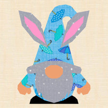 Load image into Gallery viewer, Gnome for the Holidays 3, Foundation Paper Piecing Pattern (FPP Pattern), Quilt Block, 5 Sizes Included