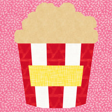 Load image into Gallery viewer, Popcorn, Foundation Paper Piecing Pattern (FPP Pattern), Quilt Block, 4 sizes