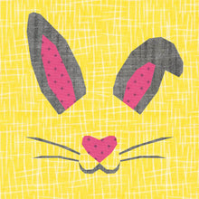 Load image into Gallery viewer, Bunny, Easter Rabbit, Foundation Paper Piecing Pattern (FPP Pattern), Quilt Block, 4 sizes