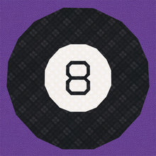 Load image into Gallery viewer, Magic 8 Ball, Foundation Paper Piecing Pattern (FPP Pattern), Quilt Block, 4 sizes