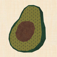 Load image into Gallery viewer, Avocado, Foundation Paper Piecing Pattern (FPP), Quilt Block, 4 sizes