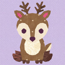 Load image into Gallery viewer, Oh Deer, Foundation Paper Piecing Pattern (FPP Pattern), Quilt Block, 4 sizes