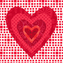 Load image into Gallery viewer, Heartbeat, Foundation Paper Piecing, FPP Pattern, 4 sizes