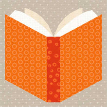 Load image into Gallery viewer, An Open Book, Foundation Paper Piecing Pattern (FPP Pattern), Quilt Block, 4 sizes