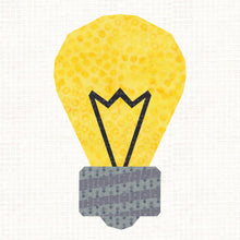 Load image into Gallery viewer, Lightbulb Moments, Foundation Paper Piecing Pattern (FPP Pattern), Quilt Block, 4 Sizes