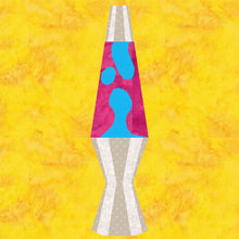 Load image into Gallery viewer, Lava Lamp, Foundation Paper Piecing Pattern (FPP), Quilt Block, 4 sizes