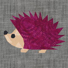 Load image into Gallery viewer, Hedgehog, Foundation Paper Piecing Pattern (FPP Pattern), Quilt Block, 4 sizes