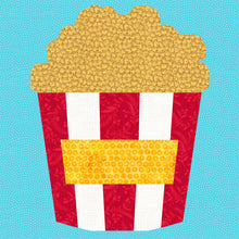 Load image into Gallery viewer, Popcorn, Foundation Paper Piecing Pattern (FPP Pattern), Quilt Block, 4 sizes