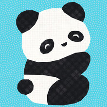 Load image into Gallery viewer, Panda Bear, Foundation Paper Piecing Pattern (FPP Pattern), Quilt Block, 5 sizes