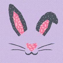 Load image into Gallery viewer, Bunny, Easter Rabbit, Foundation Paper Piecing Pattern (FPP Pattern), Quilt Block, 4 sizes