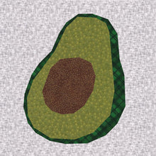 Load image into Gallery viewer, Avocado, Foundation Paper Piecing Pattern (FPP), Quilt Block, 4 sizes