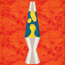Load image into Gallery viewer, Lava Lamp, Foundation Paper Piecing Pattern (FPP), Quilt Block, 4 sizes