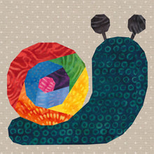 Load image into Gallery viewer, Snail Trail, Foundation Paper Piecing Pattern (FPP Pattern), Quilt Block, 4 sizes