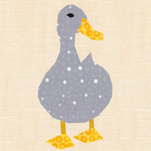 Load image into Gallery viewer, Duck Duck Goose, Foundation Paper Piecing Pattern (FPP Pattern), Quilt Block, 4 sizes