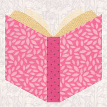 Load image into Gallery viewer, An Open Book, Foundation Paper Piecing Pattern (FPP Pattern), Quilt Block, 4 sizes