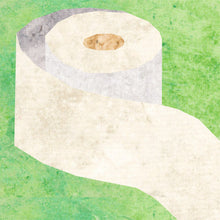 Load image into Gallery viewer, Sh*t Happens, Just Roll with It, Toilet Paper, Foundation Paper Piecing Pattern (FPP Pattern), Quilt Block, 4 Sizes