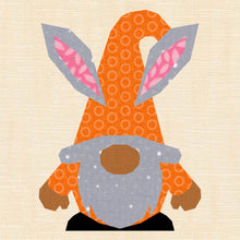 Load image into Gallery viewer, Gnome for the Holidays 3, Foundation Paper Piecing Pattern (FPP Pattern), Quilt Block, 5 Sizes Included
