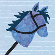 Load image into Gallery viewer, Hobby Horse, Foundation Paper Piecing Pattern (FPP Pattern), Quilt Block, 4 sizes