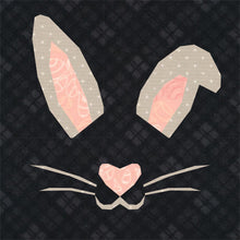 Load image into Gallery viewer, Bunny, Easter Rabbit, Foundation Paper Piecing Pattern (FPP Pattern), Quilt Block, 4 sizes
