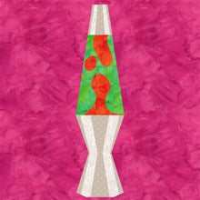 Load image into Gallery viewer, Lava Lamp, Foundation Paper Piecing Pattern (FPP), Quilt Block, 4 sizes