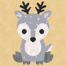 Load image into Gallery viewer, Oh Deer, Foundation Paper Piecing Pattern (FPP Pattern), Quilt Block, 4 sizes
