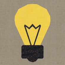 Load image into Gallery viewer, Lightbulb Moments, Foundation Paper Piecing Pattern (FPP Pattern), Quilt Block, 4 Sizes