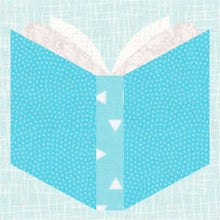 Load image into Gallery viewer, An Open Book, Foundation Paper Piecing Pattern (FPP Pattern), Quilt Block, 4 sizes