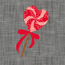 Load image into Gallery viewer, Love Heart Lollipop, Foundation Paper Piecing, FPP Pattern, 3 sizes