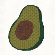 Load image into Gallery viewer, Avocado, Foundation Paper Piecing Pattern (FPP), Quilt Block, 4 sizes