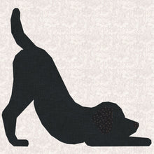Load image into Gallery viewer, Downward Dog, Yoga Pose, Foundation Paper Piecing Pattern (FPP), Quilt Block, 4 sizes