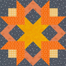 Load image into Gallery viewer, Tulip Garden, Flower, Foundation Paper Piecing Pattern (FPP Pattern), Quilt Block, 4 sizes