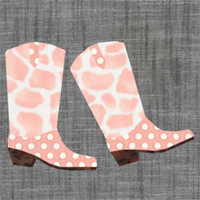 Load image into Gallery viewer, Boot Scootin', Cowboy Boots, Line Dancing, Foundation Paper Piecing Pattern (FPP), Quilt Block, 4 sizes