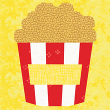 Load image into Gallery viewer, Popcorn, Foundation Paper Piecing Pattern (FPP Pattern), Quilt Block, 4 sizes